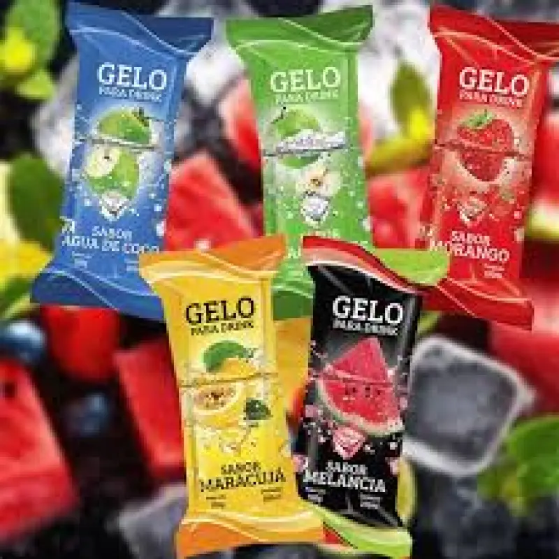 Gelo Sabor Morango (fardo c/15)